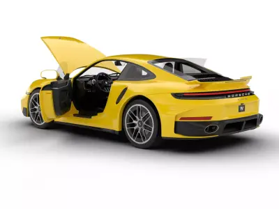Porsche 911 Carrera Turbo S Aero 2026 HQ 3d model 3D model