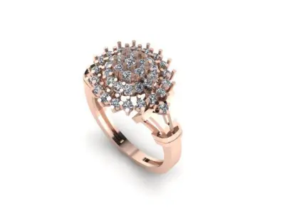 wedding ring 3D print model 28