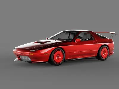 Mazda RX7 FC3S Tuned 3D model