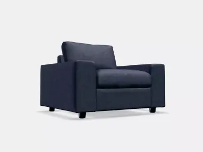 VIMLE Armchair 4 Low-poly 3D model