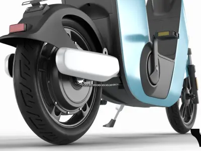 Scooter Yadea v7 3d model 3D model