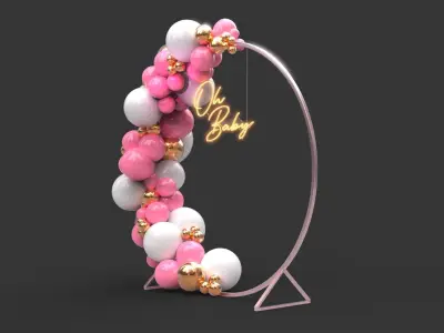 Balloon Arch 1 3D model