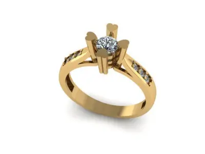 engagement ring  3D print model