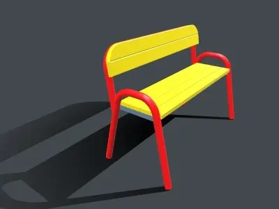 Bench Free 3D model