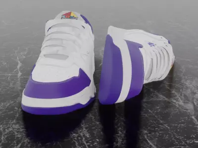 3D SPORT SHOES Free low-poly 3D model