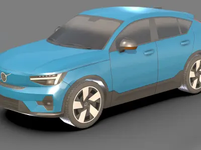 Low-poly Volvo 3D Models Low-poly 3D model