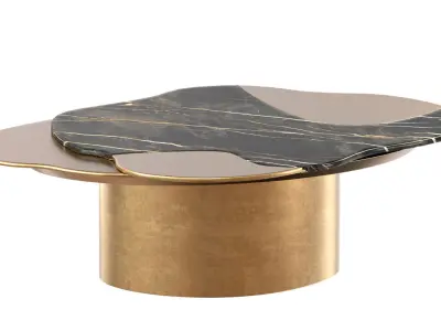 Vincenzo De Cotiis bronze Coffee Table 3D model