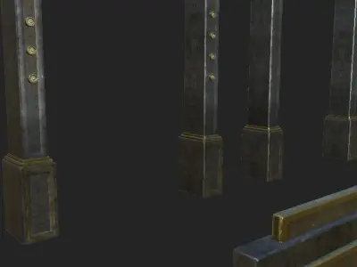 Door Frame Low-poly 3D model