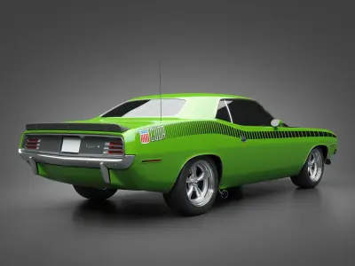 1970 Plymouth AAR Cuda 3D model