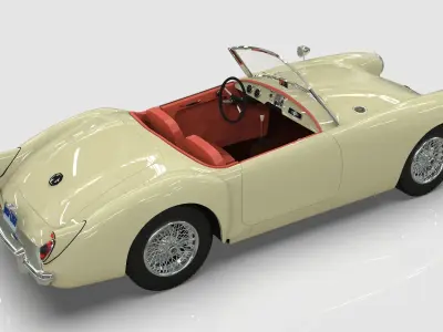 1961 MG MGA Roadster  Low-poly 3D model
