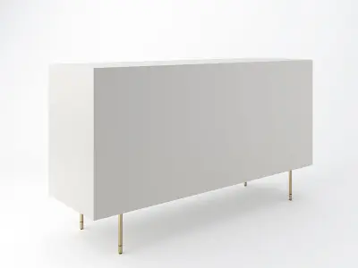 West Elm Modernist Wood Lacquer Dresser Winter Wood 3D model