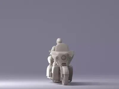 Man on the redish bike 0935 3D Print Ready 3D print model