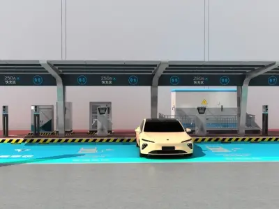 EV Charging Station 2 3D model