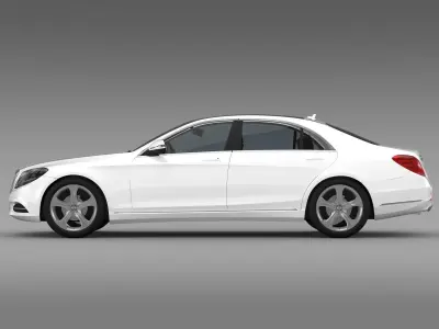 Mercedes Benz S 500 Lang Plug In Hybrid V222 2016 3D model
