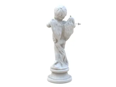 Cupid Statue Low-poly 3D model