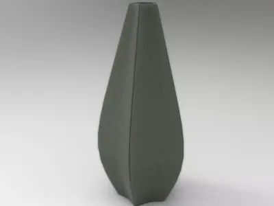 Pentagon Vase Low-poly 3D model