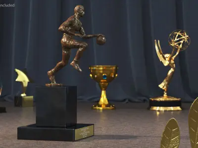 NBA Most Valuable Player Trophy 3D model