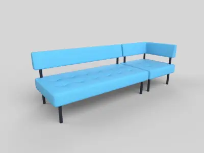 Sofa set 3D model purchase