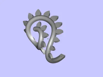 Tree branch bracelet 3D print model