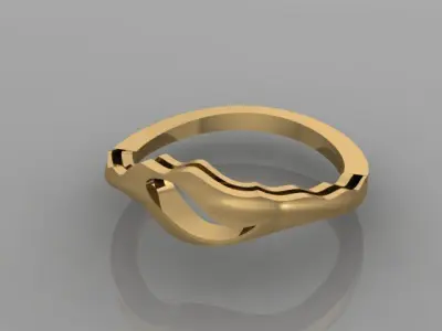 WAVE RING 3D print model