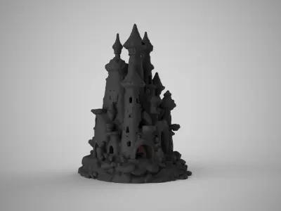 Aquarium Castle 3D print model