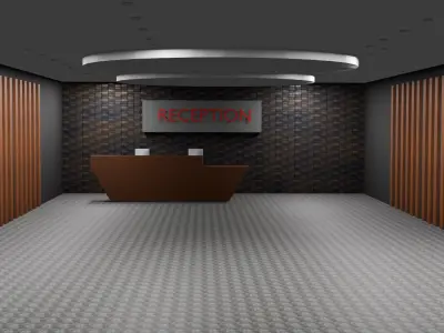 Reception Area 3D model