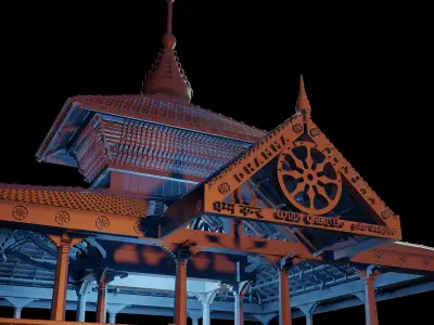 Temple kerala style 3D model