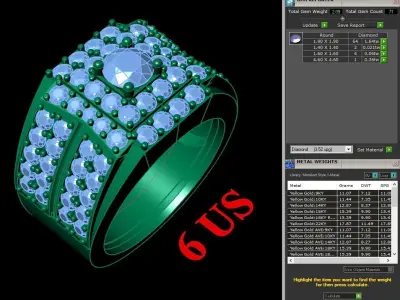 Luxury Men Rings Designs 4MR046 3D print model