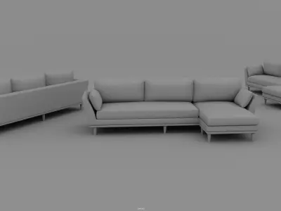Sofa model  3D model