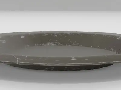 Medieval Plate 3D Low-poly 3D model