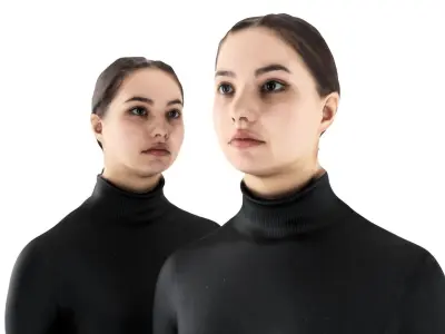 Woman casual style 37 Low-poly 3D model