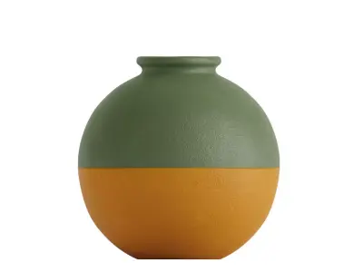 Two color ceramic vase 3D model
