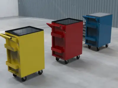 Tool box with 8 drawers - Inventor 3D model