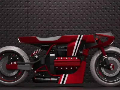 Cafe racer concept 3D model