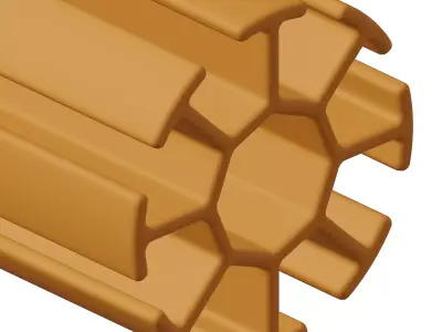 Plastic Exquisite Circular Profile Toy 3D model