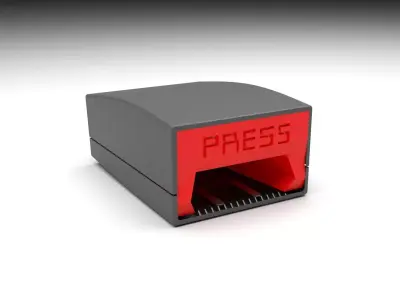 Car Seat Belt Buckle 3D model