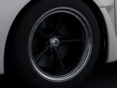 American Racing Torque Thrust Aftermarket Wheel Low-poly 3D model