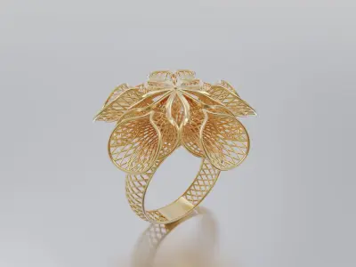 woman ring 3D print model purchase