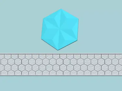 Hexagonal Wall Panel A25 Star - Interior Design Decoration 3D print model