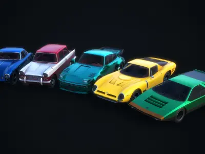  Authentic Car Pack 1 Game Ready