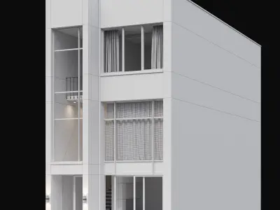 Modern house 07 3D model