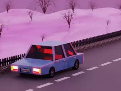 Atmospheric car 3D model