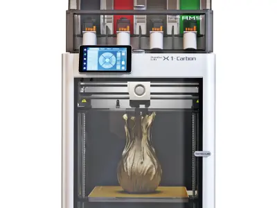 3D printer BambuLab X1 Carbon AMS 3D model