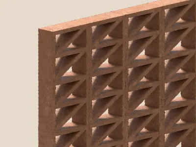 Ceramic Screen Block Free 3D model