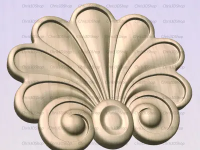 Shell Jewelry Box 3D STL files for CNC and 3D Printer 3D model