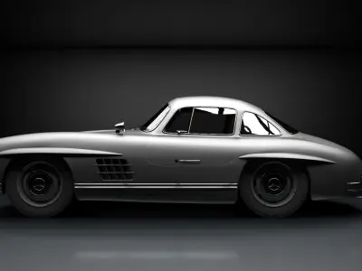 Mercedes Benz 300sl 1955 3D model