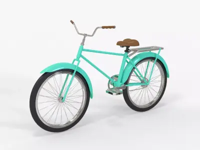 Retro Bike 3D model