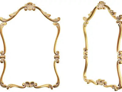 Classic frame 01 3D model purchase