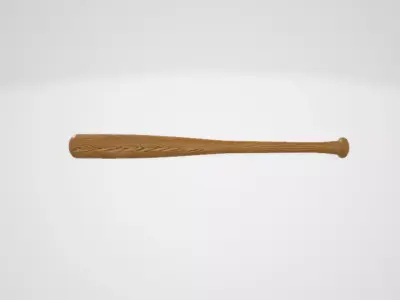 Baseball bat Low-poly 3D model order