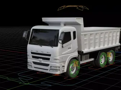 Mitsubishi Fuso Dump Truck 3D model